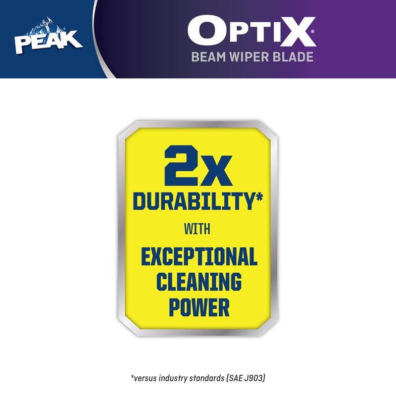 PEAK Optix Beam Wiper Blade, All-Weather Windshield Wiper Blade, Auto Replacement Part, 28", Pack of 1 - Image 2